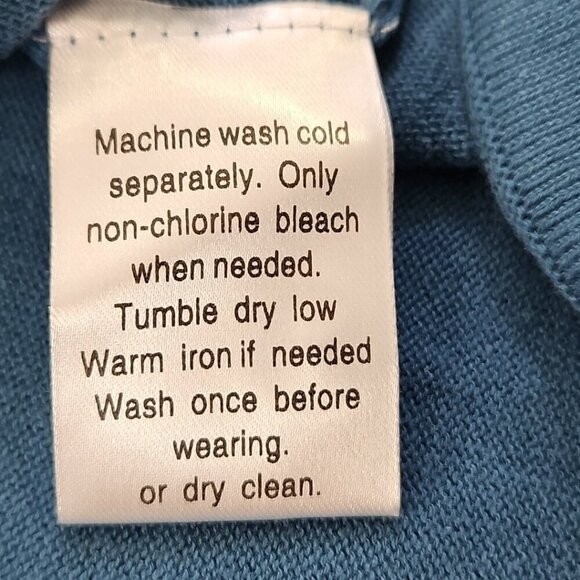 DSTRCT&row Long Sleeve Henley Men's XXL Denim Blue Collared Two Buttons NEW NWT - Picture 3 of 15